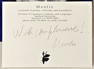 Mantis 4, Poetry and Politics
