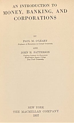 An Introduction to Money, Banking, and Corporations