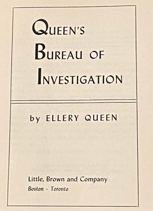 Queen's Bureau of Investigation