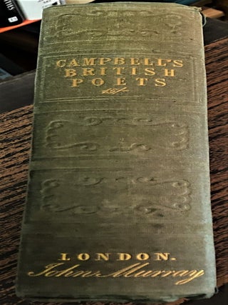 Specimens of the British Poets; with Biographical and Critical Notices. Thomas Campbell esq.