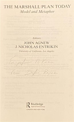 The Marshall Plan Today, Model and Metaphor