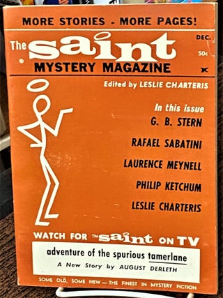 Item #69703 The Saint Mystery Magazine, December 1964. August Derleth Leslie Charteris, others,...