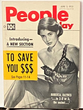 Item #69998 People Today, June 3, 1953. Roberta Haynes Popular Magazine, Cover