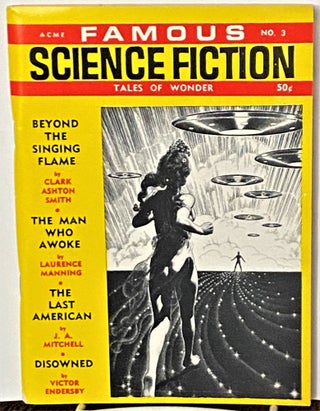 Item #70365 Famous Science Fiction, No. 3. Virgil Finlay Clark Ashton Smith, cover