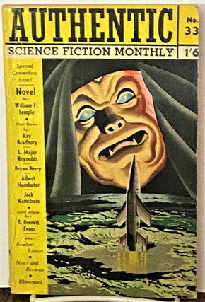 Item #70455 Authentic Science Fiction Monthly #33. Ray Bradbury Forrest J. Ackerman, others