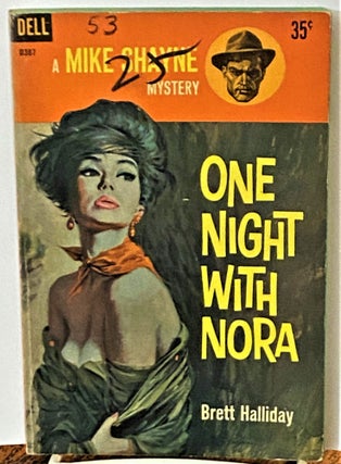 Item #71134 One Night with Nora. Brett Halliday