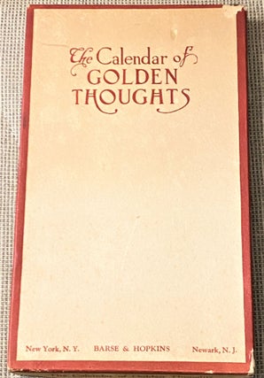 Item #71149 The Calendar of Golden Thoughts 1924. Barse, Hopkins