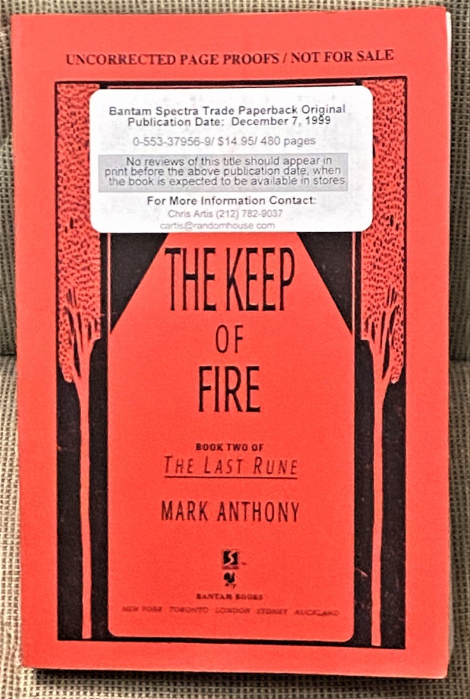 Item #71168 The Keep of Fire. Mark Anthony.