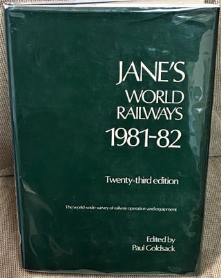 Item #71286 Jane's World Railways, 1981-1982. Paul Goldsack