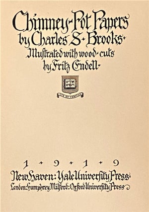 Item #71558 Chimney-Pot Papers. Charles S. Brooks