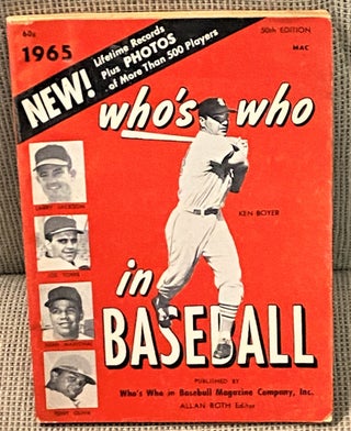 Item #71961 Who's Who in Baseball 1965, Fiftieth Edition. Allan Roth