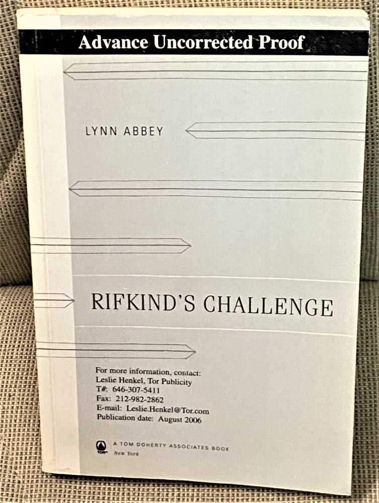 Item #72051 Rifkind's Challenge. Lynn Abbey.