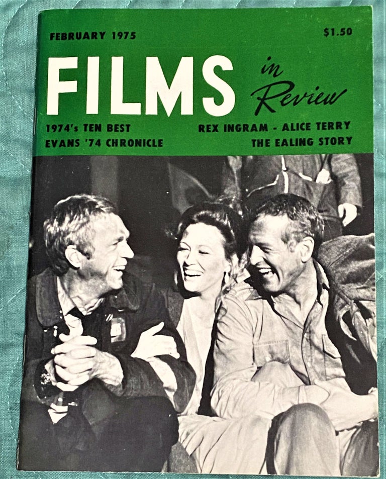 Item #72082 Films in Review, February 1975. Faye Dunaway Steve McQueen, Paul Newman in "The Towering Inferno"