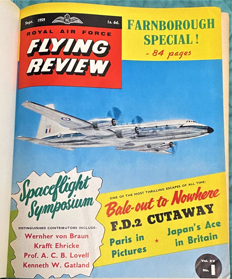 Item #72086 Royal Air Force Flying Review, September 1959 thru August 1960. Many Authors.