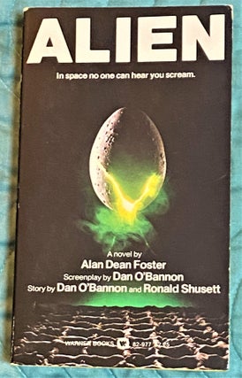 Item #72709 Alien. 1979 Alan Dean Foster “Alien” 1st, VG. $25.00, bookstore stamp,...