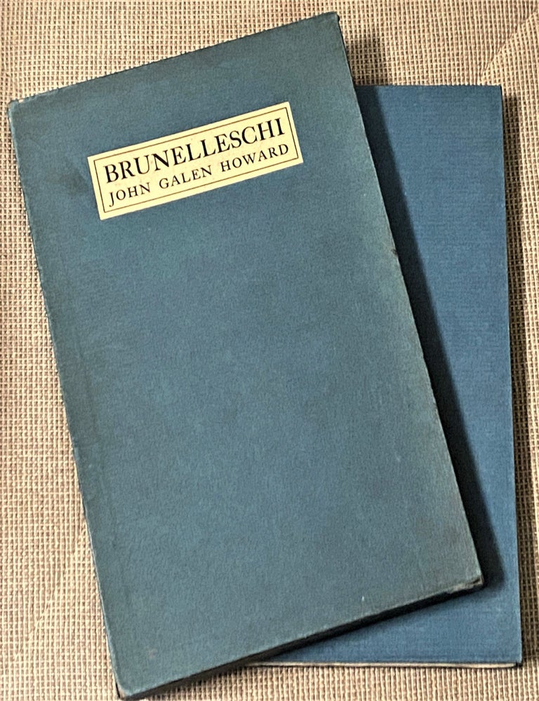 Item #72822 Brunelleschi, A Poem. John Galen Howard.