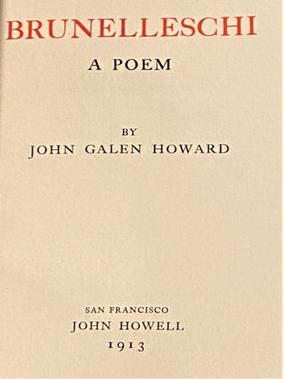 Brunelleschi, A Poem