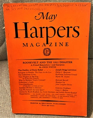 Item #73982 Harpers Monthly Magazine May 1930. Bertrand Russell Owen Wister, others, Roark Bradford