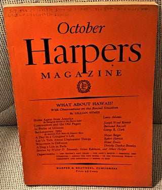 Item #74068 Harper's Magazine October 1932. Louis Adamic Lillian Symes, others, Walter D....