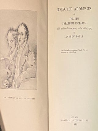 Rejected Addresses or the New Theatrum Poetarum