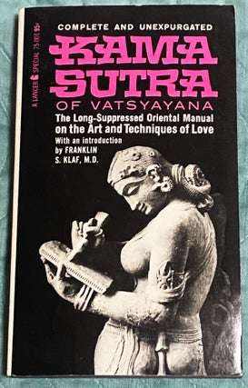 Item #74862 Kama Sutra of Vatsyayana. M. D. Franklin S. Klaf, intro