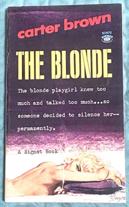 Item #75102 The Blonde. Carter Brown