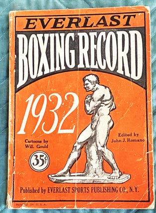 Item #75183 Everlast Boxing Record 1932. John J. Romano