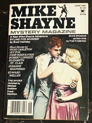 Item #75600 Mike Shayne Mystery Magazine, June 1981. Brett Halliday, Michael Abalone, Frank...