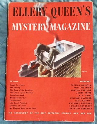 Item #75724 Ellery Queen’s Mystery Magazine, February 1946. Agatha Christie William Irish,...