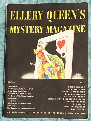 Item #75811 Ellery Queen's Mystery Magazine July 1946. G. K. Chesterton Cornell Woolrich, Others,...