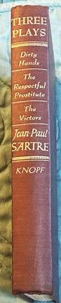 Item #75870 Three Plays, Dirty Hands, The Respectful Prostitute, The Victors. Jean-Paul Sartre