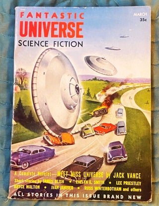Item #75949 Fantastic Universe Science Fiction March 1955. James Blish Jack Vance, others, Evelyn...