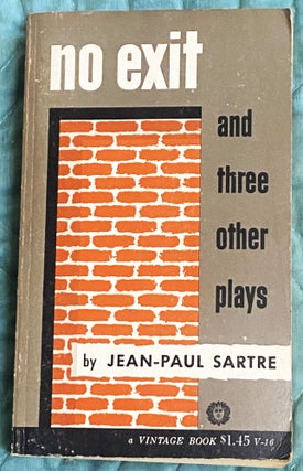 Item #76092 No Exit and Three Other Plays. Jean-Paul Sartre