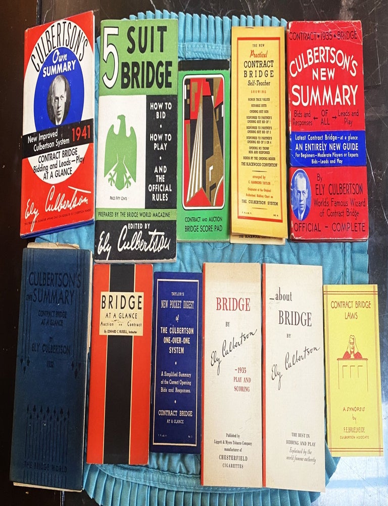 Item #76400 11 Books on Bridge. Edward C. Russell Ely Culbertson