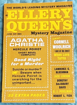 Item #76517 Ellery Queen's Mystery Magazine June 1964. Agatha Christie Ellery Queen, others, Jack...