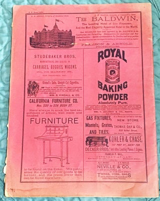 San Francisco News Letter California Advertiser Vol 37 Number 50, June 4, 1887,