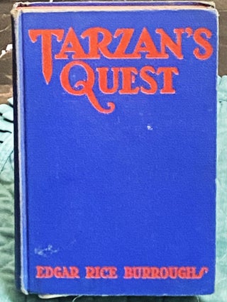 Item #77003 Tarzan's Quest. Edgar Rice Burroughs