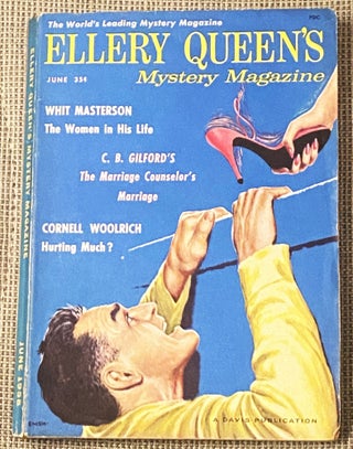 Item #77408 Ellery Queen's Mystery Magazine June 1958. Whit Masterson Ellery Queen, others,...