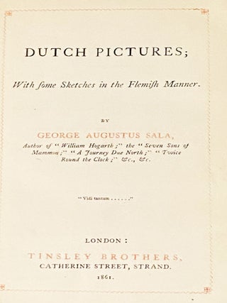 Dutch Pictures; With Some Sketches in the Flemish Manner