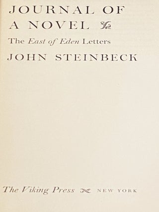Journal of a Novel, The East of Eden Letters