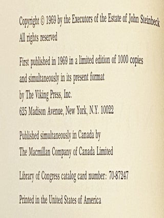 Journal of a Novel, The East of Eden Letters
