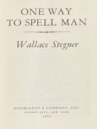 One Way to Spell Man