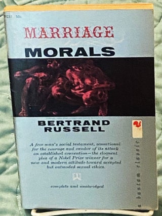 Item #78196 Marriage and Morals. Bertrand Russell