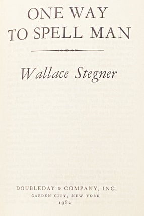 One Way to Spell Man, Essays with a Western Bias