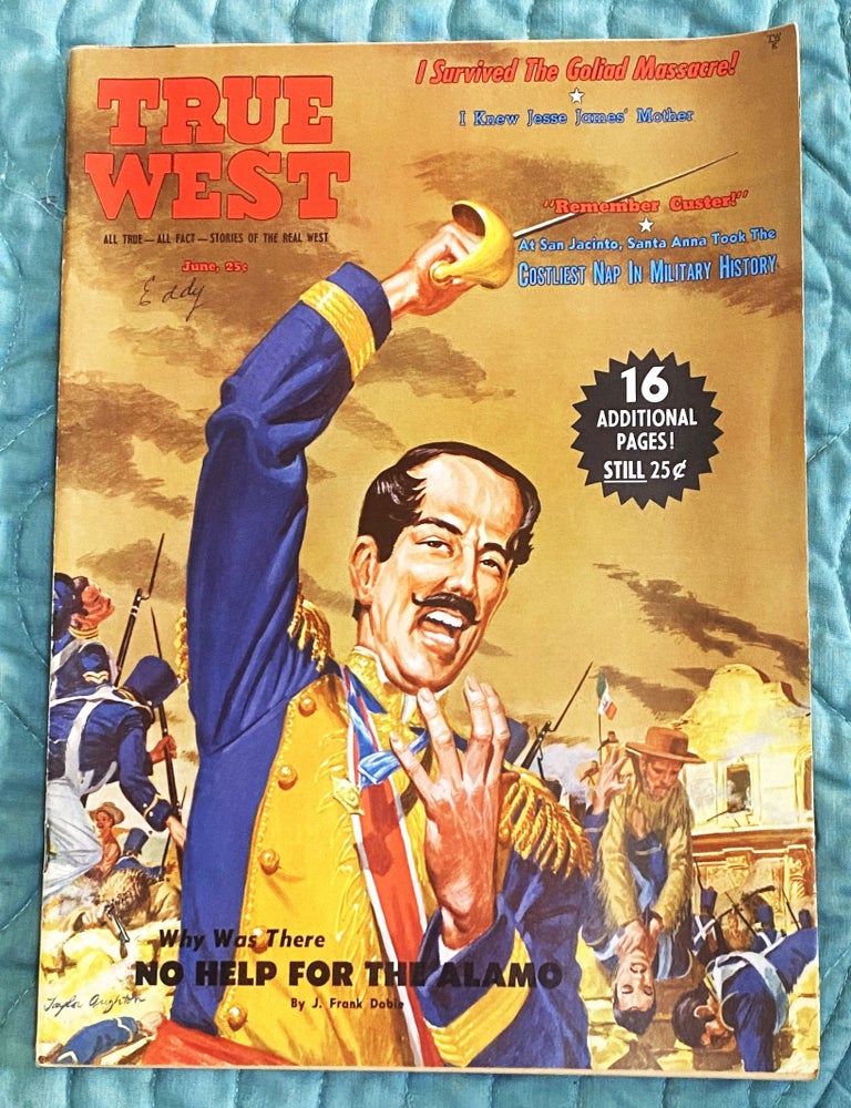 Item #78883 True West, June 1959. J. Frank Dobie.