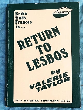 Item #79312 Return to Lesbos. Valerie Taylor