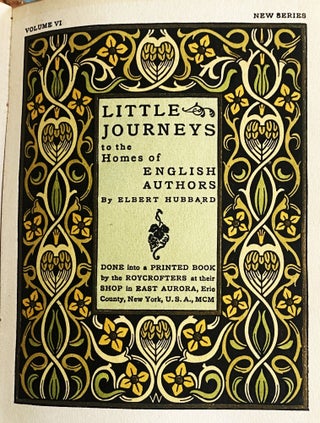 Little Journeys to the Homes of English Authors, Volume VI