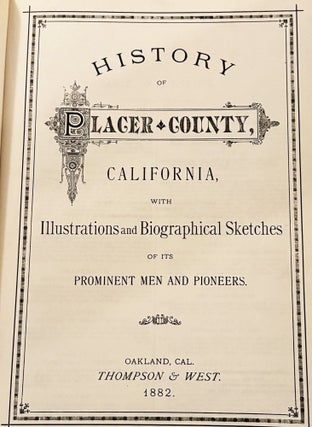 History of Placer County, California