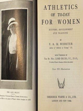 Athletics of To-Day for Women, History, Development and Training