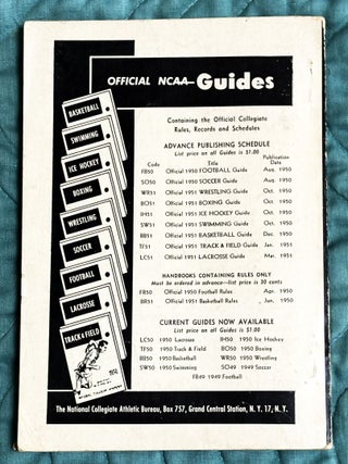 The Official National Collegiate Athletic Association Track and Field Guide, Including the Official Rules, 1950
